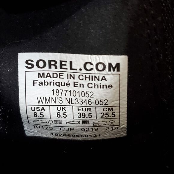 Sorel Joan Of Arctic Wedge II Distressed Quarry Gray Leather Chelsea Wedge Boots - Picture 8 of 9